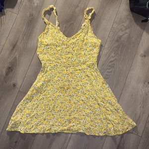 yellow flower dress